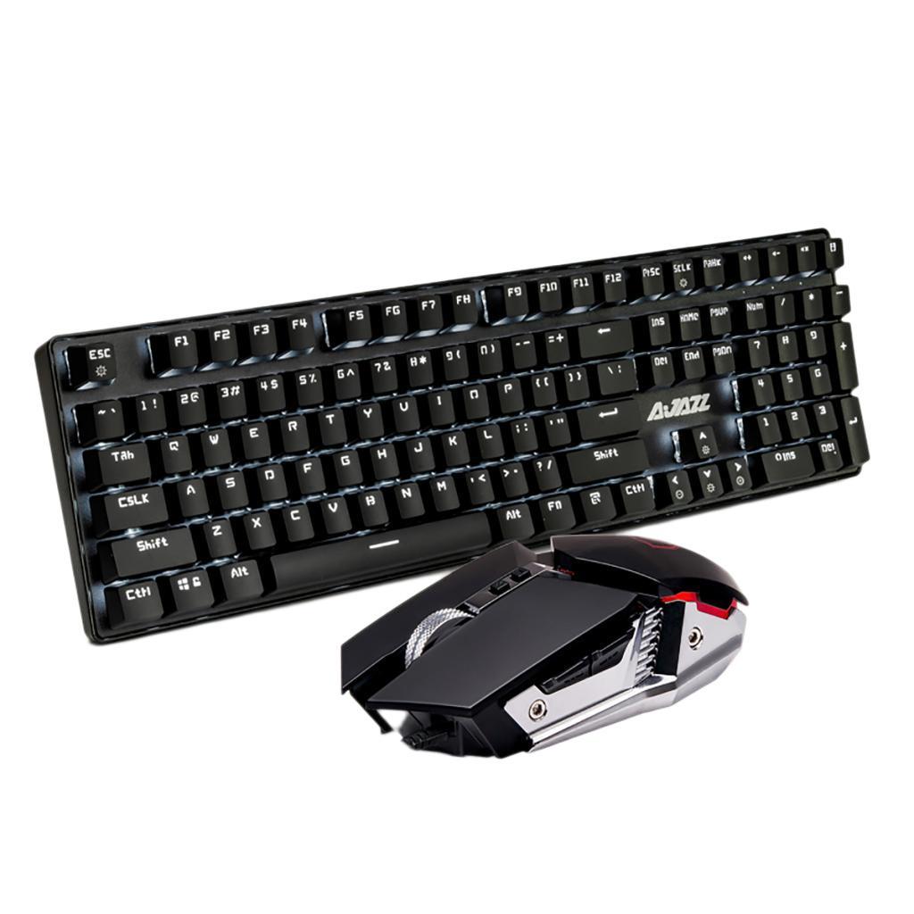 Wired 108 Keys Mechanical Keyboard Mouse Combo RGB for Home PC Laptop