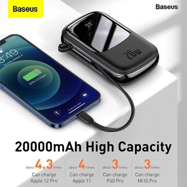 Pin sạc dự phòng sạc nhanh Baseus Qpow Digital Display 20000mAh - Hàng chính hãng