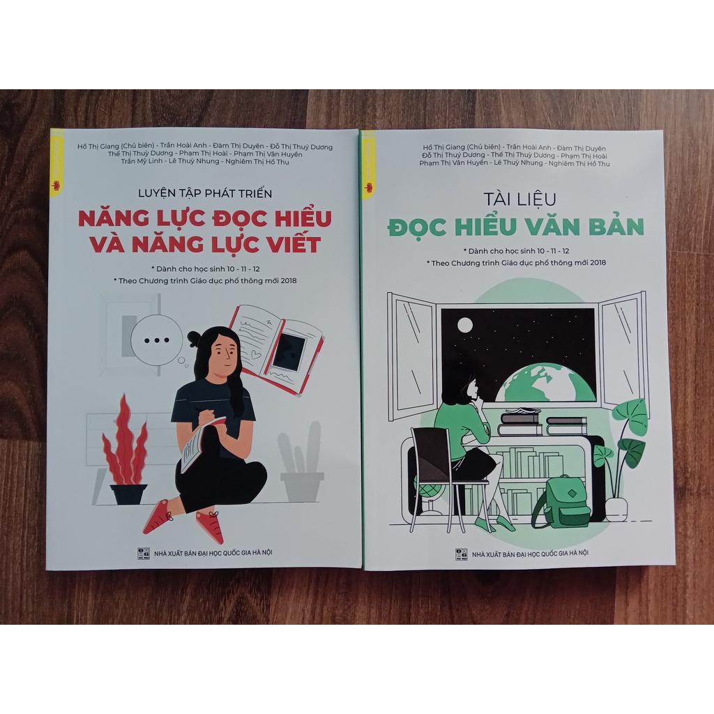 Sách - Combo 2 cuốn Tài Liệu đọc hiểu ngữ văn - luyện tập phát triển năng lực đọc hiểu và năng lực việt