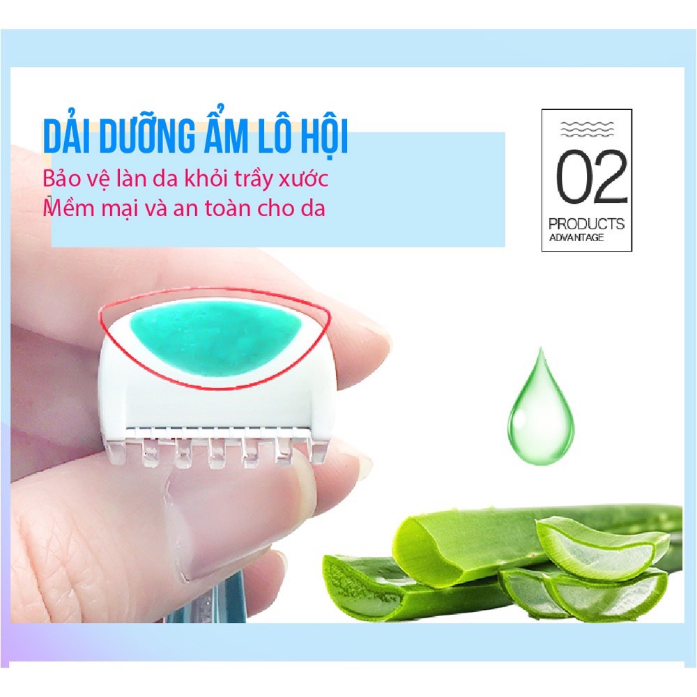 Dao Cạo Vùng Bikini cao cấp Razor For Bikini Line Nhật Bản thân nhựa [2 cái/ set] - 01164