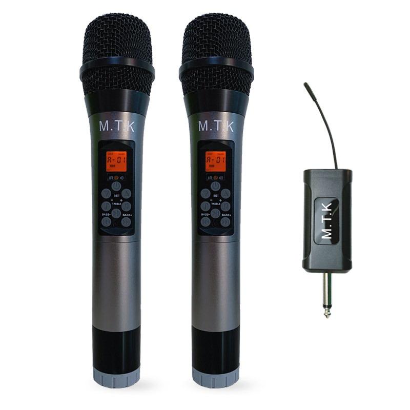 Micro không dây chống hú, Bộ đôi Micro không dây đa năng shuae K10 Hát Hay, Sử Dụng Gia Đình, Quán Hát Karaoke