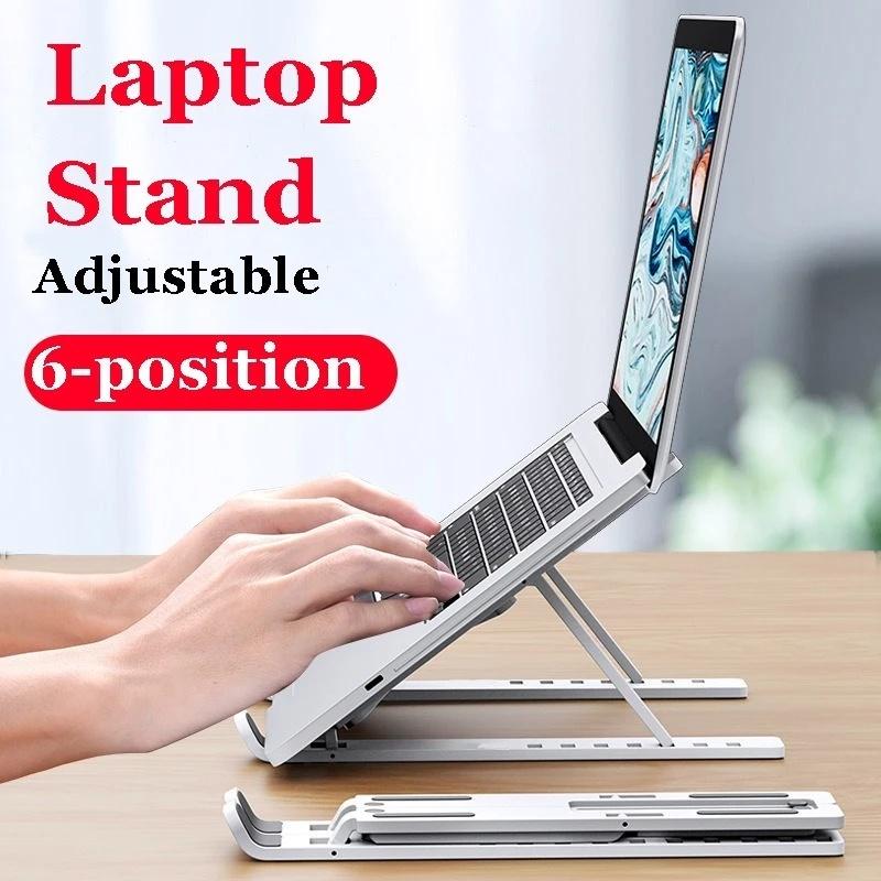 Giá Đỡ Laptop 7 Lỗ Bằng ABS Gọn Nhẹ Có Thể Gập Gọn Cho MacBook Dưới 14