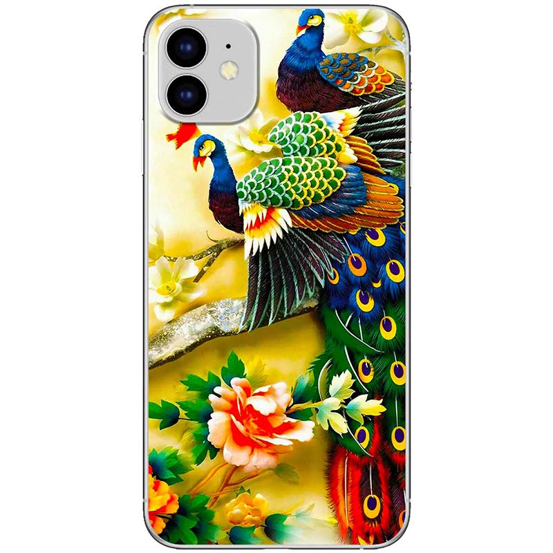 Ốp lưng dành cho iPhone 11 mẫu Chim công