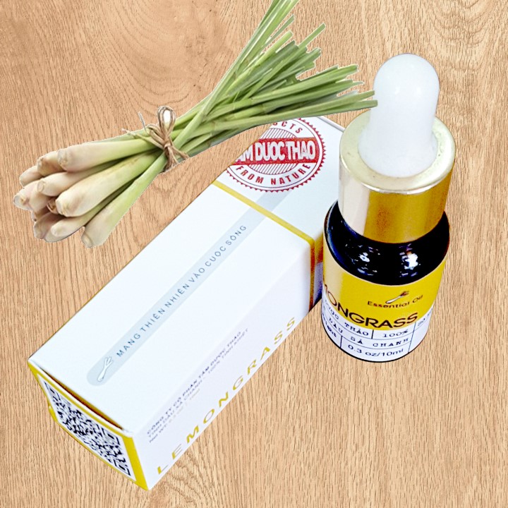 Tinh dầu Sả chanh Tâm Dược Thảo 10ml - Tinh dầu nguyên chất, 100% tự nhiên