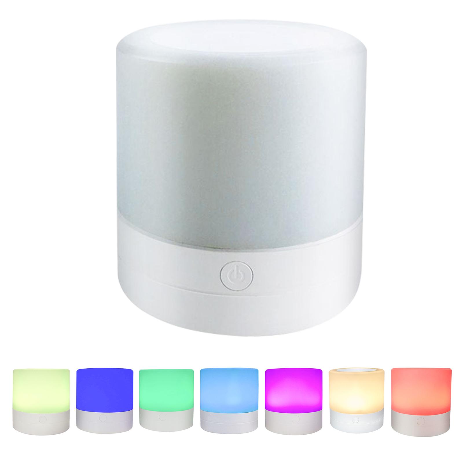 Night Light Bedside Lamp Touching Sensor Multi-color Light Switch Brightness Adjustable