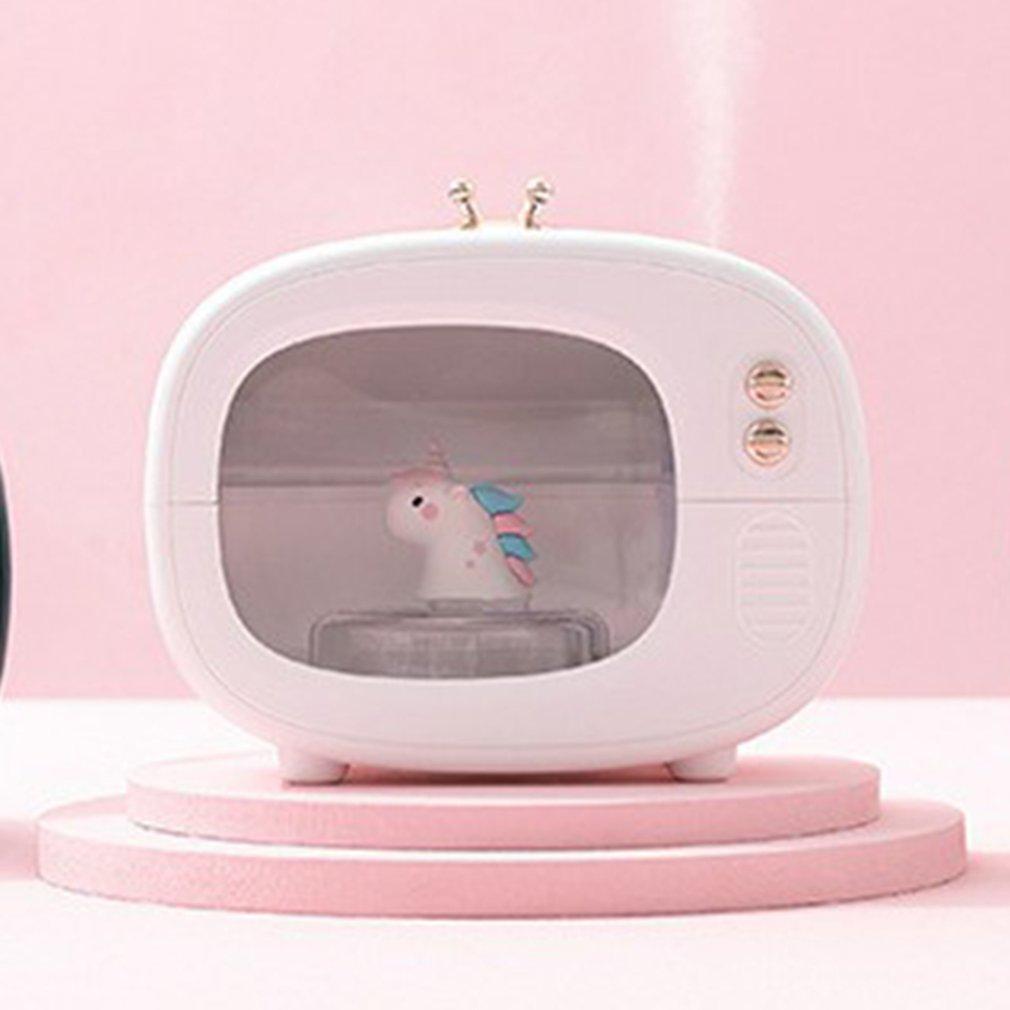 Thú Dễ Thương TV Máy Phun Sương Tạo Độ Ẩm USB Sạc Sáng Tạo Tắt Tiếng Xịt Nhà Phòng Ngủ Ký Túc Xá Thanh Lọc Không Khí