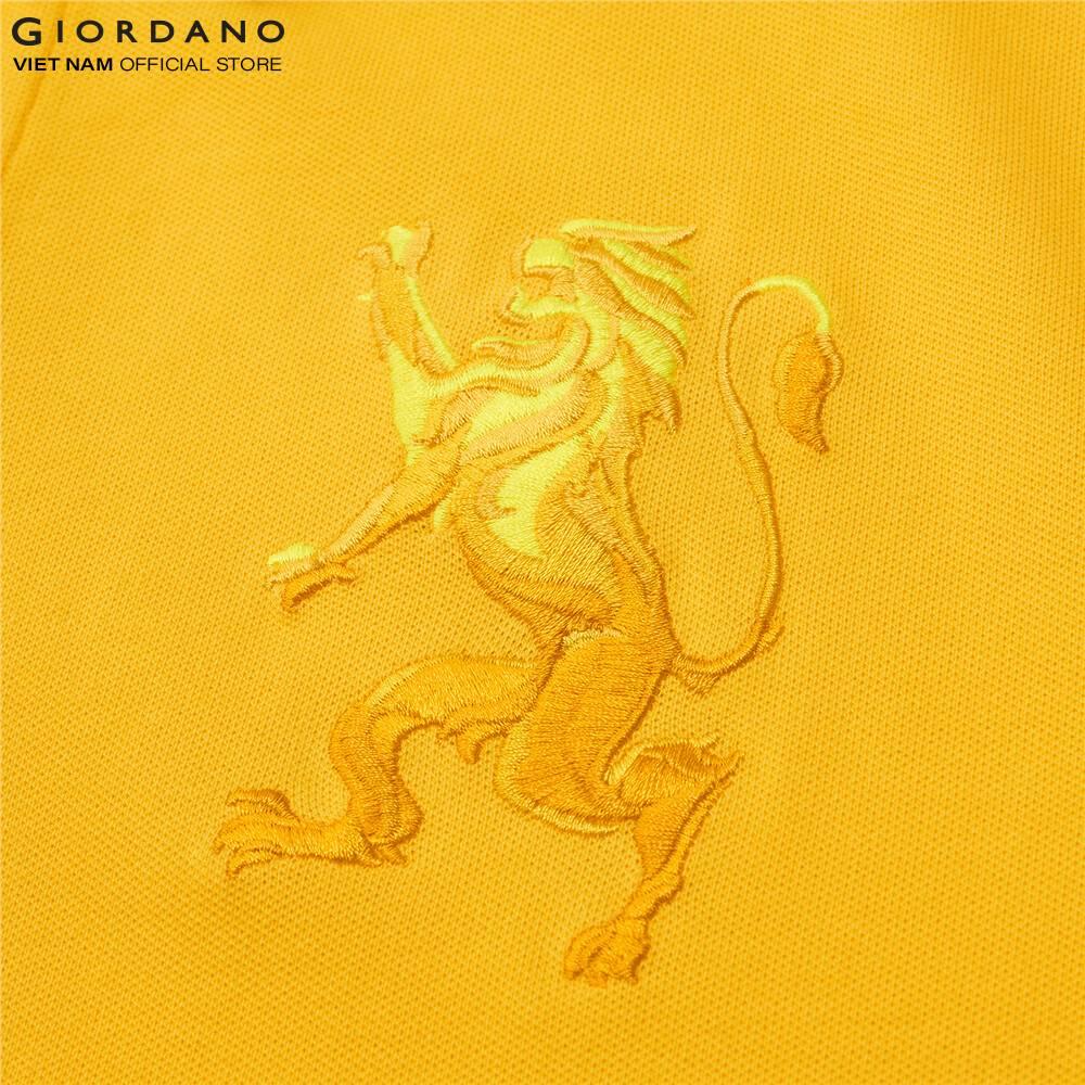 Áo Thun Có Cổ Nam Giordano Lion 3D Polo 01010222