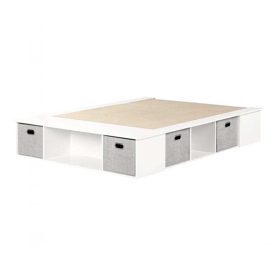 Giường ngủ gỗ hiện đại SMLIFE Shatex | Gỗ MDF dày 17mm chống ẩm | D204xR164xC40cm