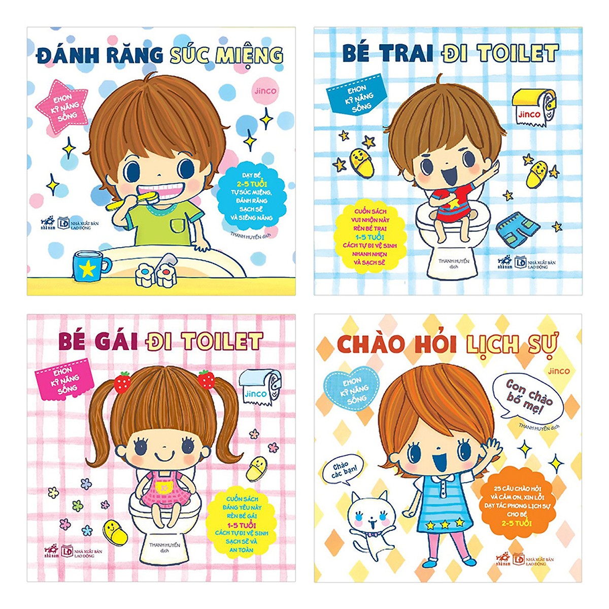 Combo 4 Quyển Ehon Nhật Bản - Ehon Kỹ Năng Sống Tặng cuốn sách rèn luyện kĩ năng cho bé