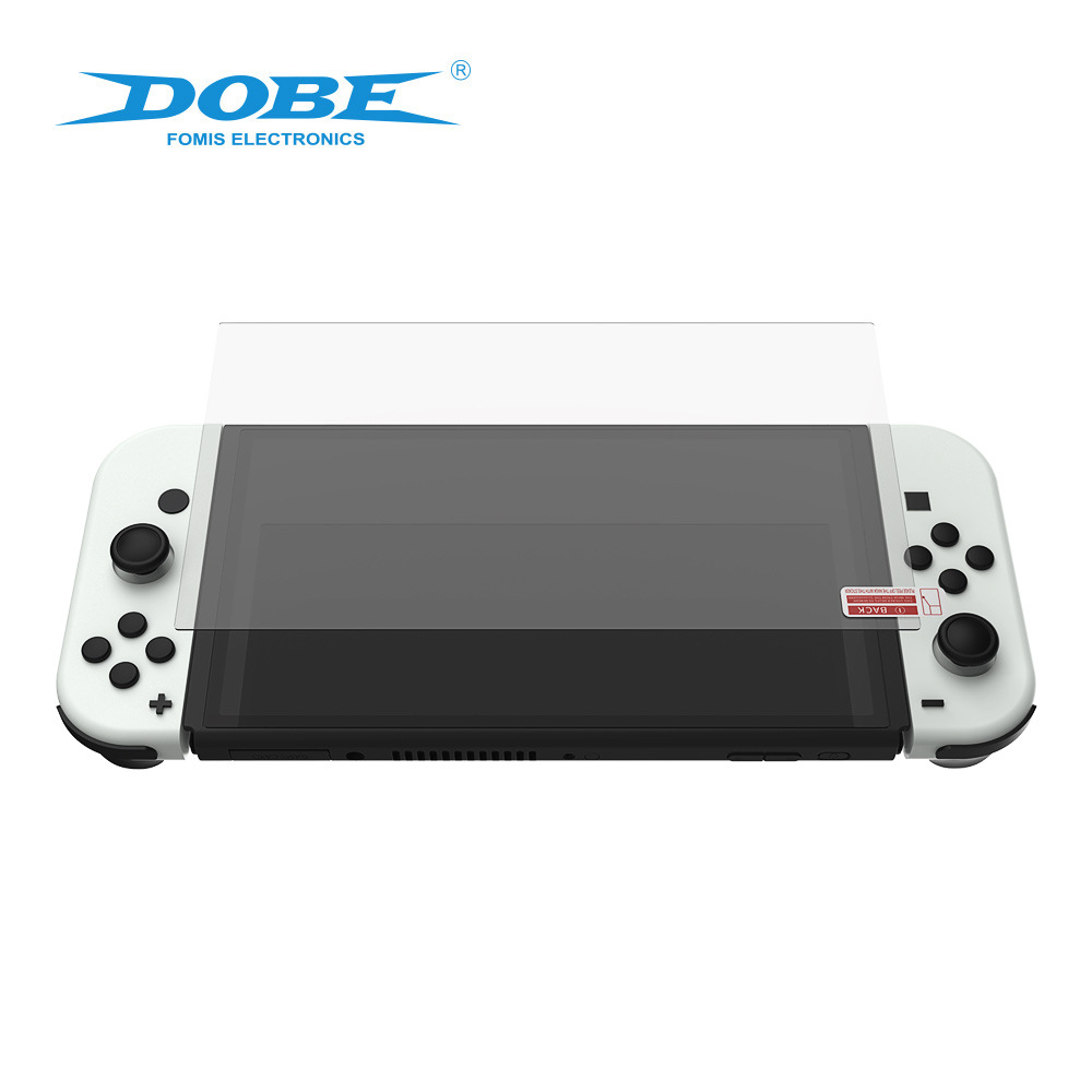 Miếng Dán Kính Cường Lực Dobe cho Nintendo Switch OLED (Bộ 2 Miếng) - Hàng Nhập Khẩu