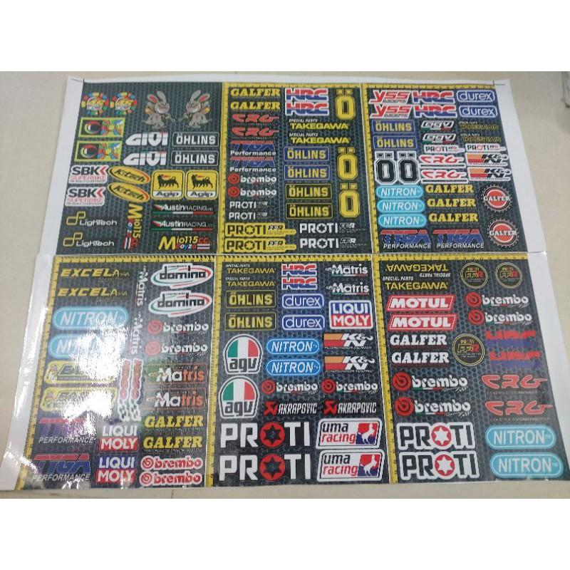 Combo logo trọn bộ dán xe máy