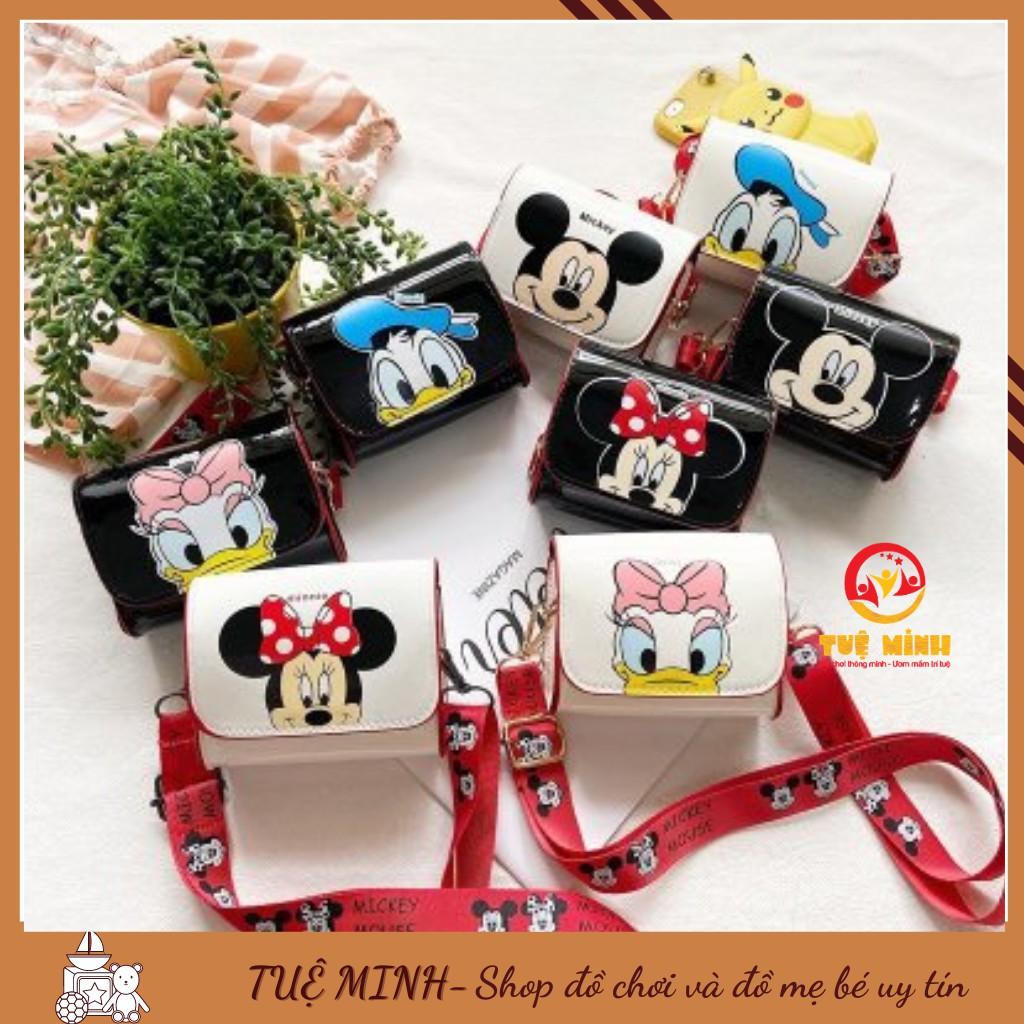 Túi Hộp Mickey Cho Bé Gái - Túi Đeo Cho Bé Gái Có Hình Chuột Mickey Màu Đen Trắng