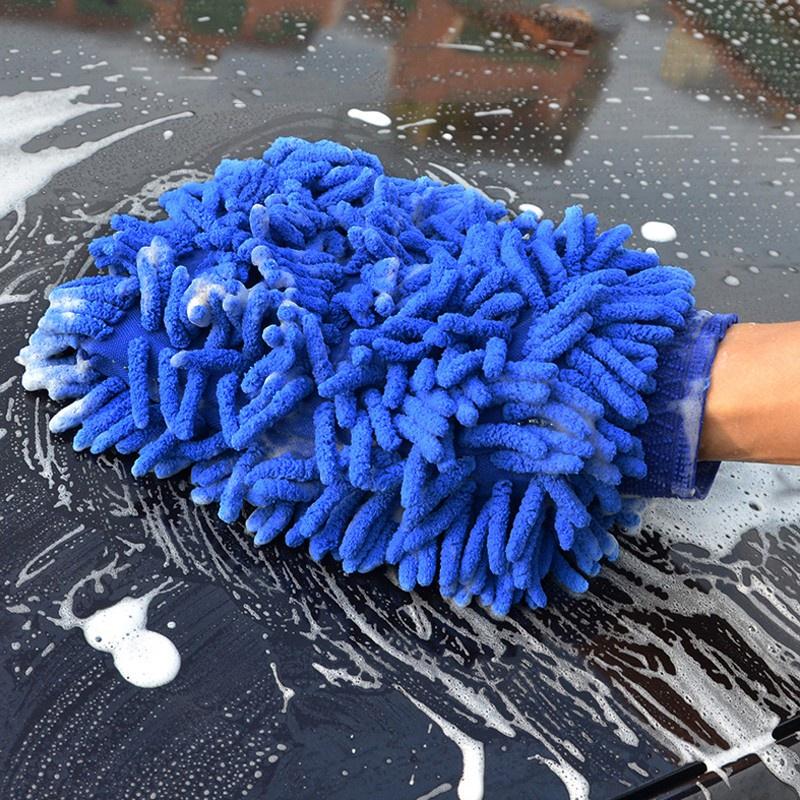 Combo 2 chiếc găng tay rửa xe chuyên dụng, bao tay rửa xe ô tô, xe máy làm bằng sợi microfiber mềm mịn tạo nhiều bọt