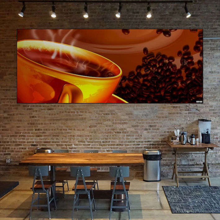 Tranh in dán tường hương cà phê GDT-136