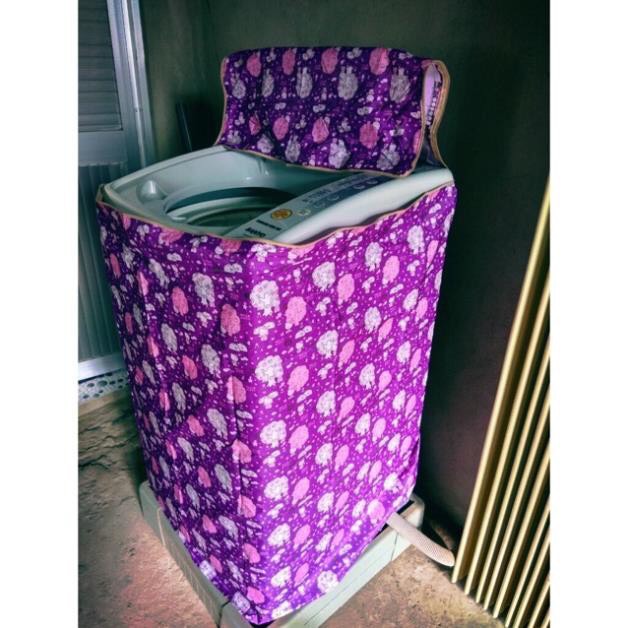 Áo phủ máy giặt cửa trên cho máy từ 6 - 15 kg, vải dù siêu bền ,dày chống thấm nước ,chống bụi , bảo vệ máy trong mùa mưa nắng