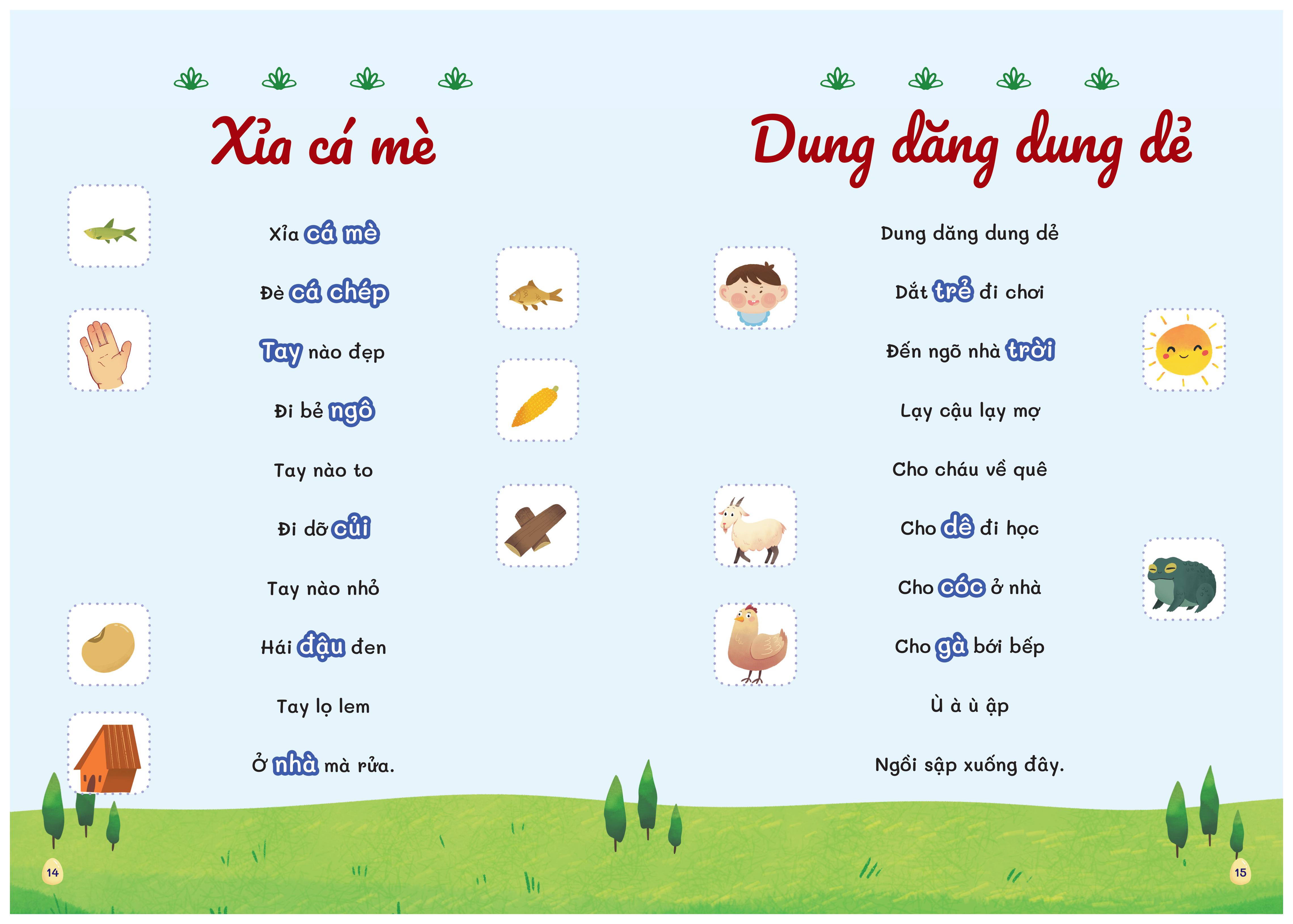 Sách - Combo 4 Cuốn Thơ, Truyện, Đồng Dao, Câu Đố, Tập Nói Tập Đọc Cho Bé 0-6 Tuổi