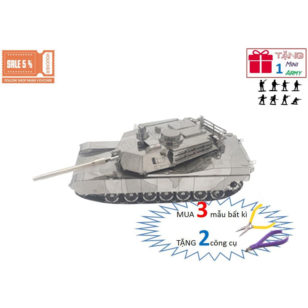 Mô Hình Lắp Ráp 3d Xe Tăng M1A2 Abrams - Hoa Kỳ