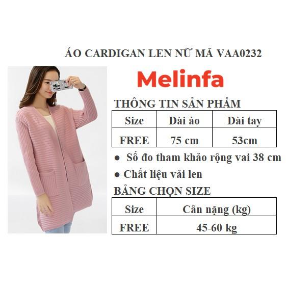 Áo len cardigan nữ, áo khoác len cardigan dáng dài sẻ tà kiểu dáng basic chất len mềm mịn co giãn thoải mái mã A0232