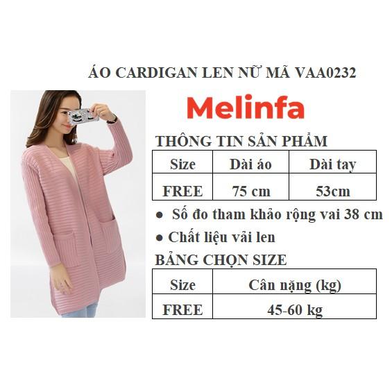 Áo len cardigan nữ, áo khoác len cardigan dáng dài sẻ tà kiểu dáng basic chất len mềm mịn co giãn thoải mái mã A0232