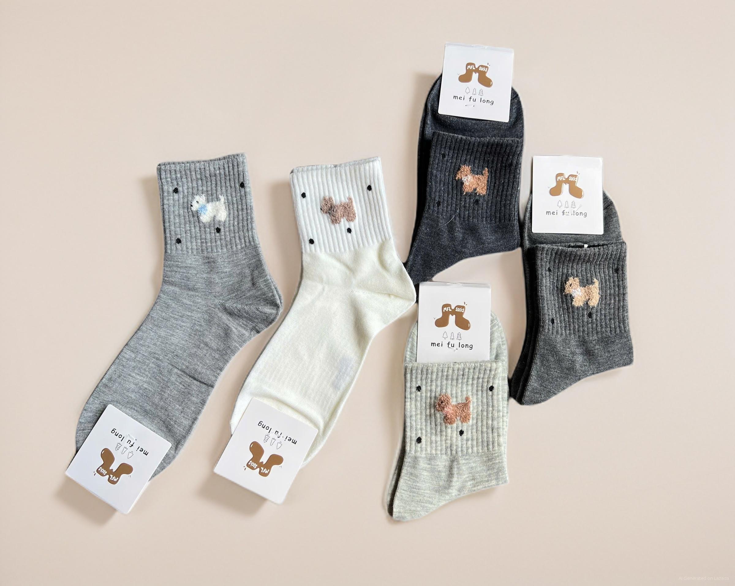 SET 5 ĐÔI TẤT VỚ NỮ CỔ CAO MÃ 27 DÀNH CHO NỮ