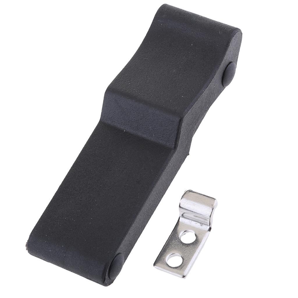 2 Pieces 4'' Flexible Draw Latch Soft Black Rubber Replace Southco C7-10