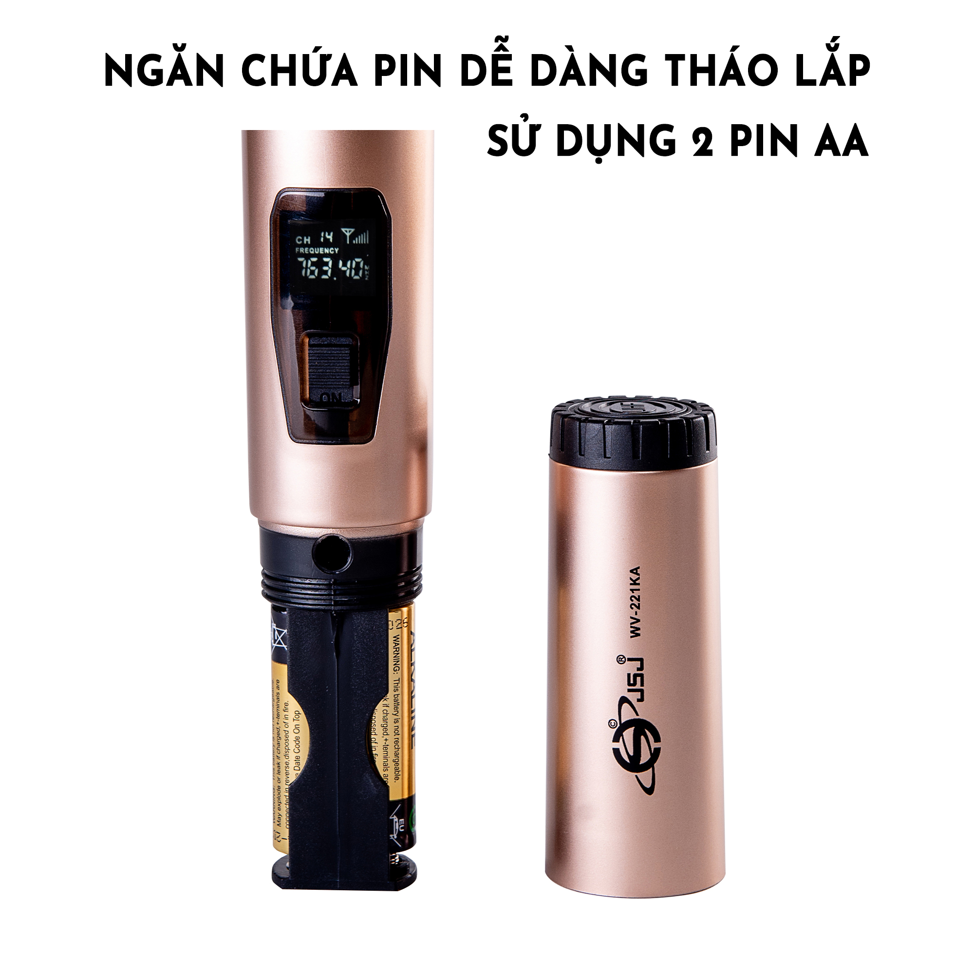 Micro karaoke không dây cao cấp JSJ-W121 Hàng Chính Hãng