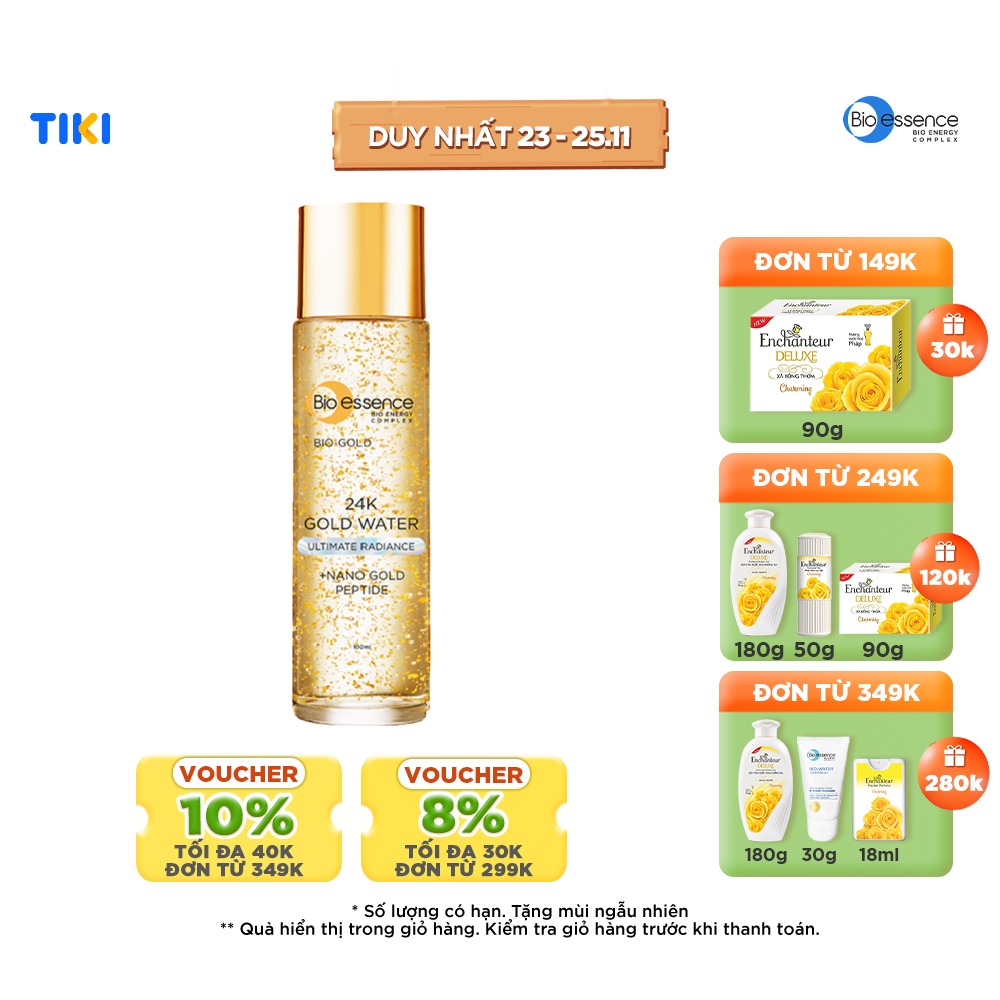 Nước dưỡng Bio-essence Bio-Gold ngăn ngừa dấu hiệu lão hóa chiết xuất vàng sinh học 24K 150ml