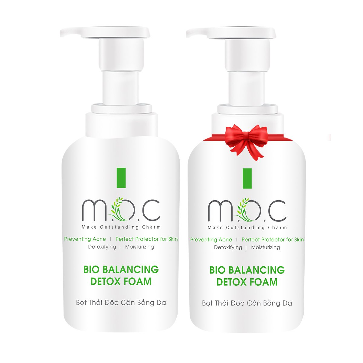 (MUA 1 TẶNG 1) Bọt Thải Độc Cân Bằng Da M.O.C (Detox) - Thanh lọc làn da, giảm &amp; ngăn ngừa mụn tái phát Làm mềm dưỡng ẩm, se khít lỗ chân lông