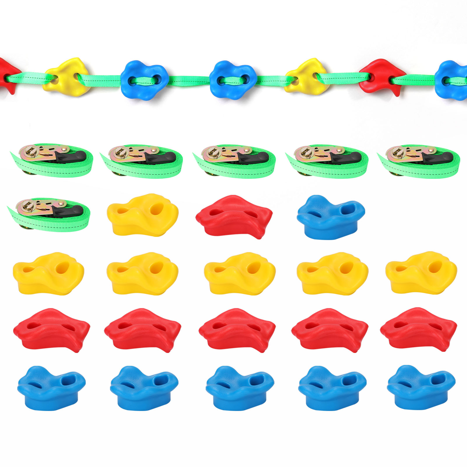 Đá leo núi hai lỗ bằng nhựa Huấn luyện leo núi cho trẻ em