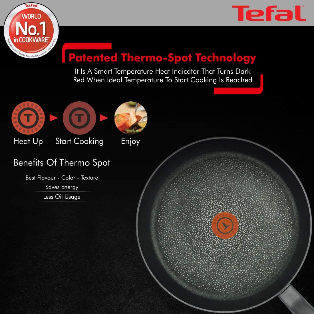 Chảo Chống Dính TEFAL G28904 HARD TITANIUM PRO Pfanne, Nhập Khẩu Đức, Phủ Titanium Excellence Bền Gấp 6 Lần Chảo Thường, Đường Kính 24Cm, Sâu 5.5 Cm - Hàng Nhập Khẩu