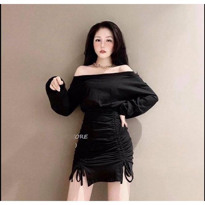 Áo Gu trễ vai chất bozzip