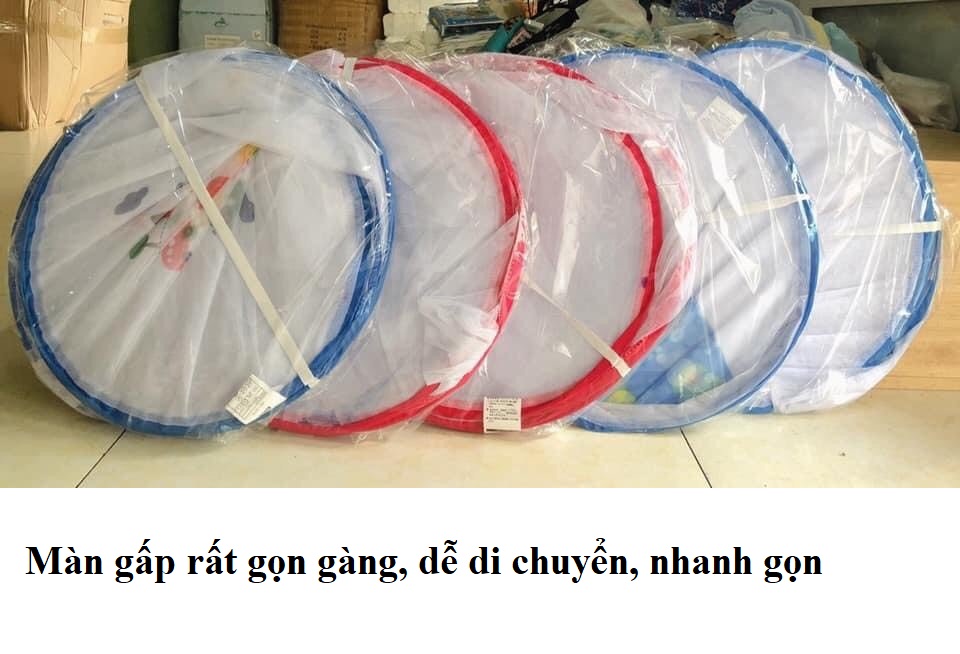 Màn Chụp Tự Bung Trẻ Em, Mùng Chống Muỗi Cho Bé Yêu