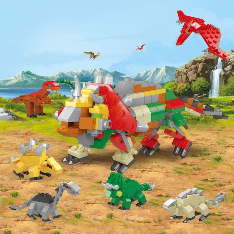 Combo 6 trứng khủng long Lego, động vật hoang dã Lego