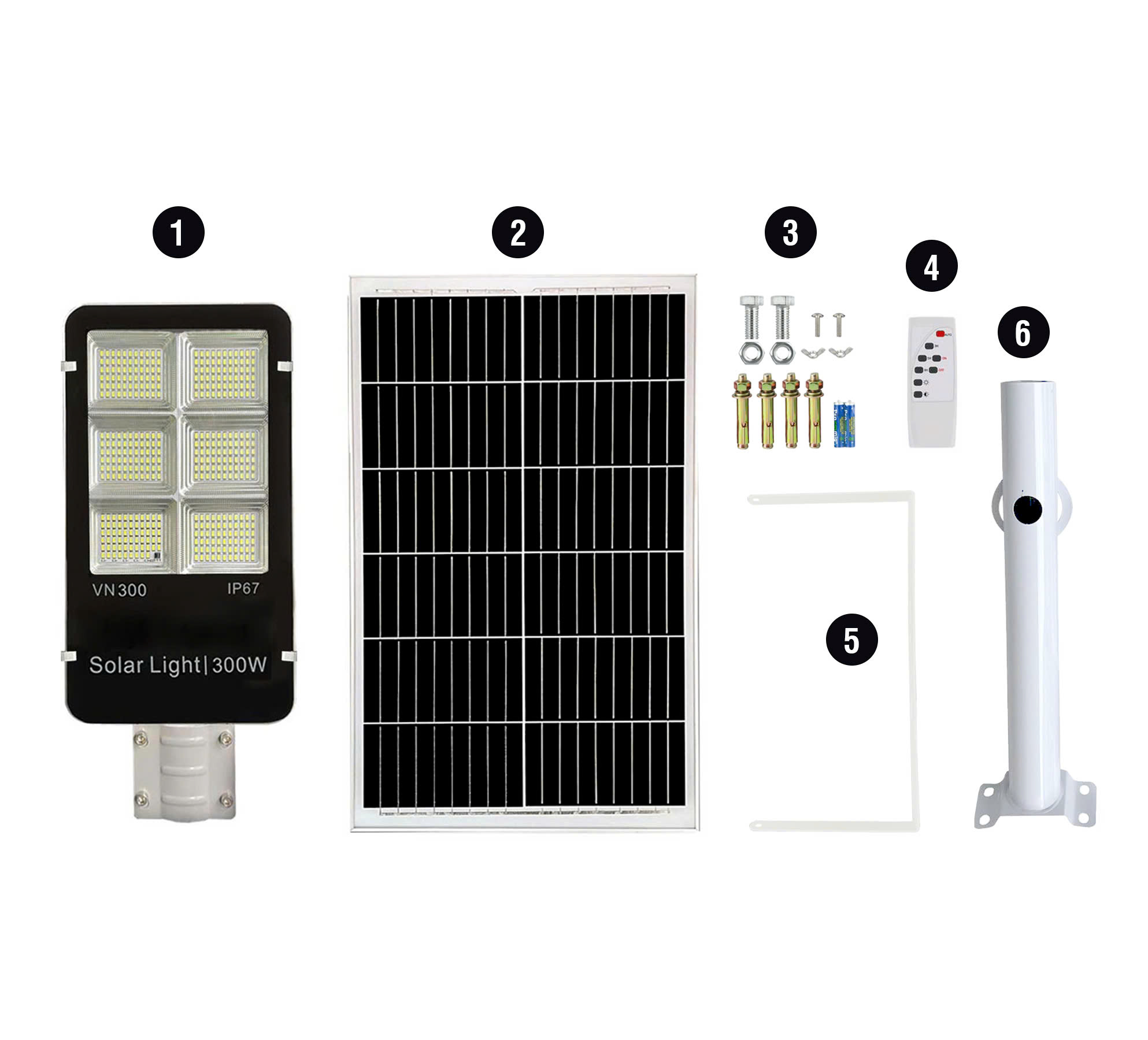 Đèn Đường Năng Lượng Mặt Trời 300w