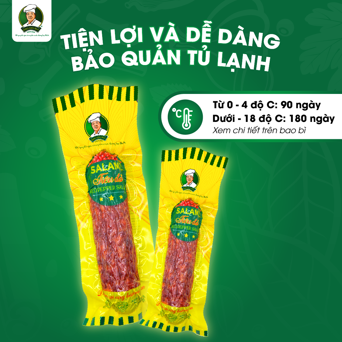 [Chỉ Giao Hà Nội] Salami Tiêu đỏ 200g