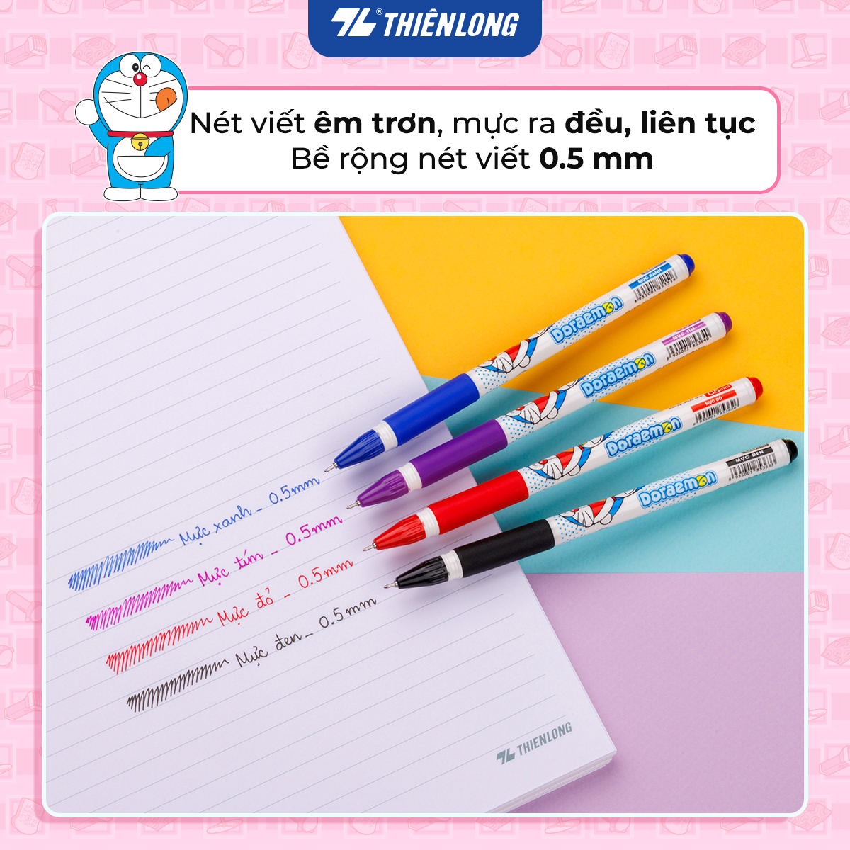 Combo 20 Bút Gel Thiên Long Doraemon GEL-012/DO