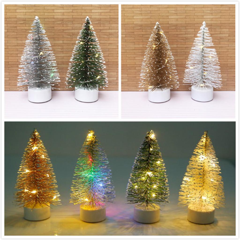 1/12 Dollhouse Miniature Christmas Ornaments LED Light Christmas Tree Accessory