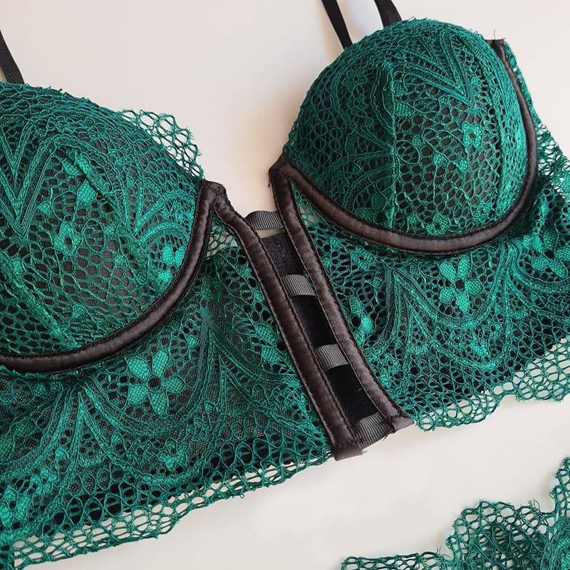 Phụ Nữ Mới Của Bộ Đồ Lót Ren Sexy Ren Treo Áo Lưới Sexy Quan Điểm Quần Lót Nội Y Lót Áo Ngực Cúp Bộ Gợi Tình Bộ Đồ Lót
