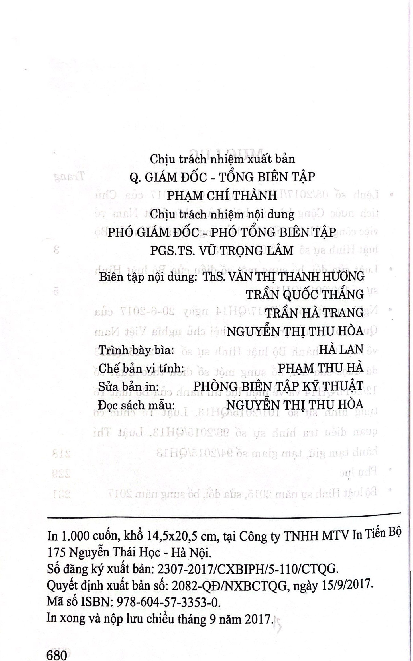 Luật sửa đổi, bổ sung một số điều của Bộ luật Hình sự số 100/2015/QH13