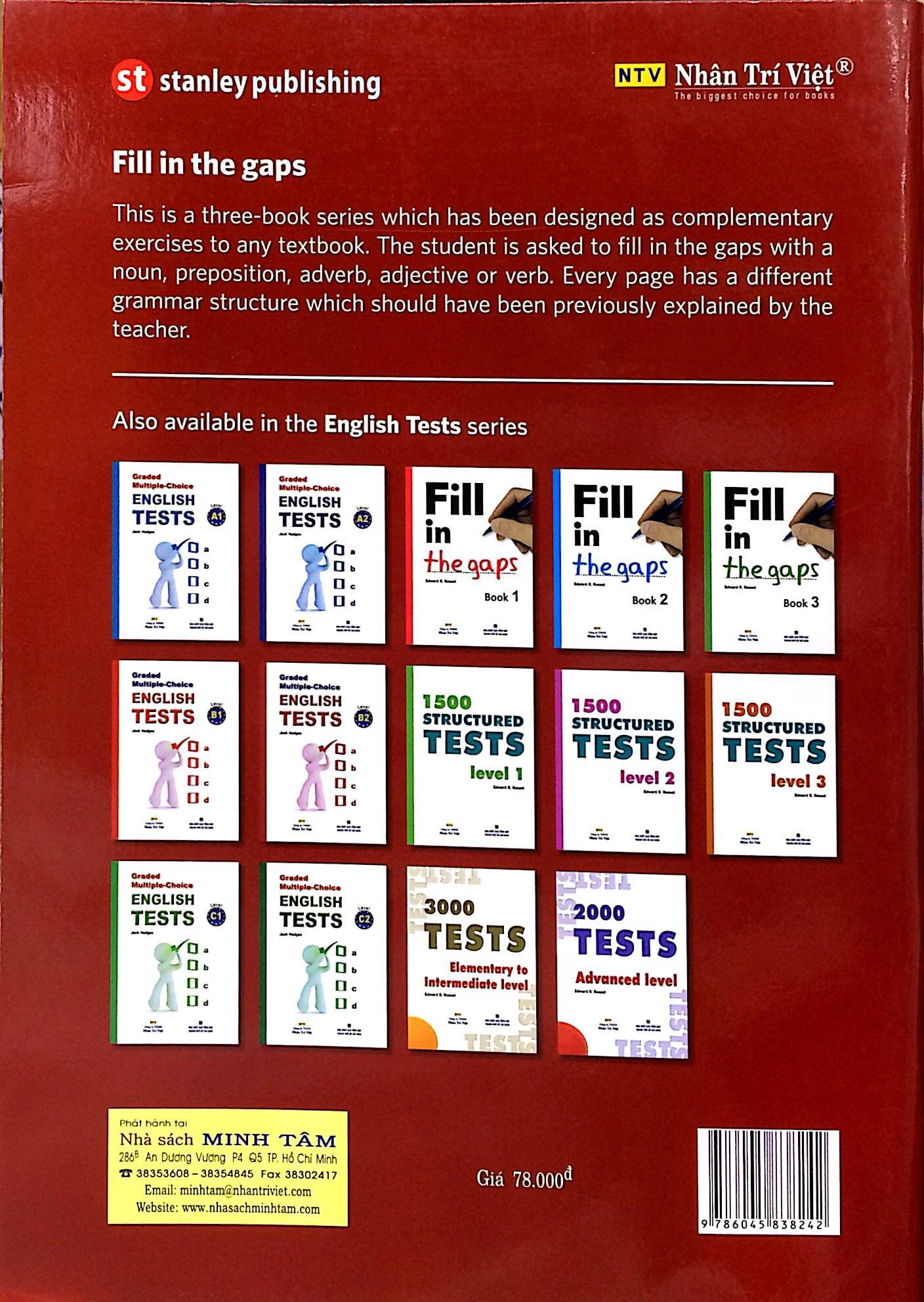 Sách Fill In The Gaps - Book 1 (Không CD) - ảnh 4