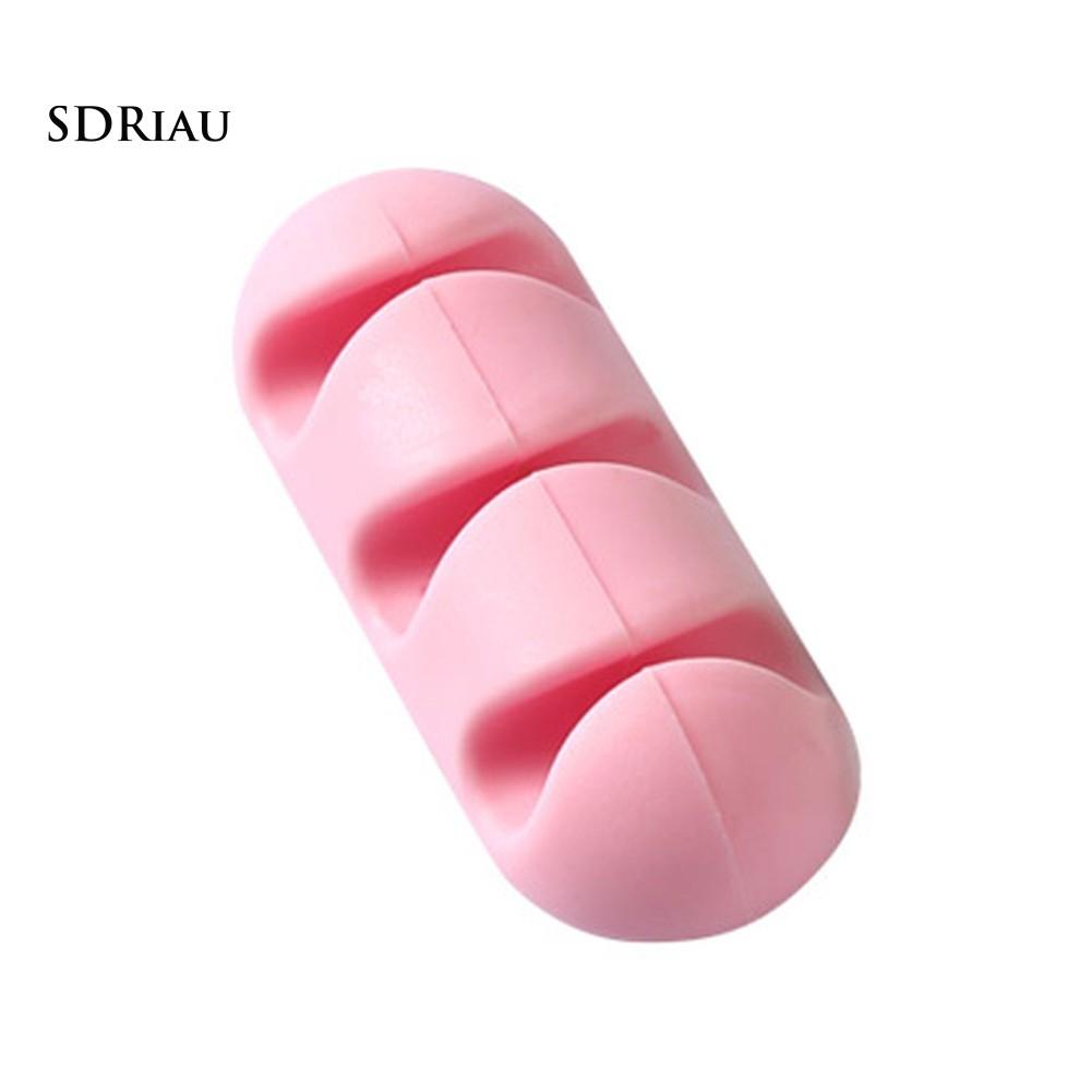 Bộ 2 đệm kẹp giữ dây cáp USB/dây tai nghe nhỏ gọn siêu tiện lợi