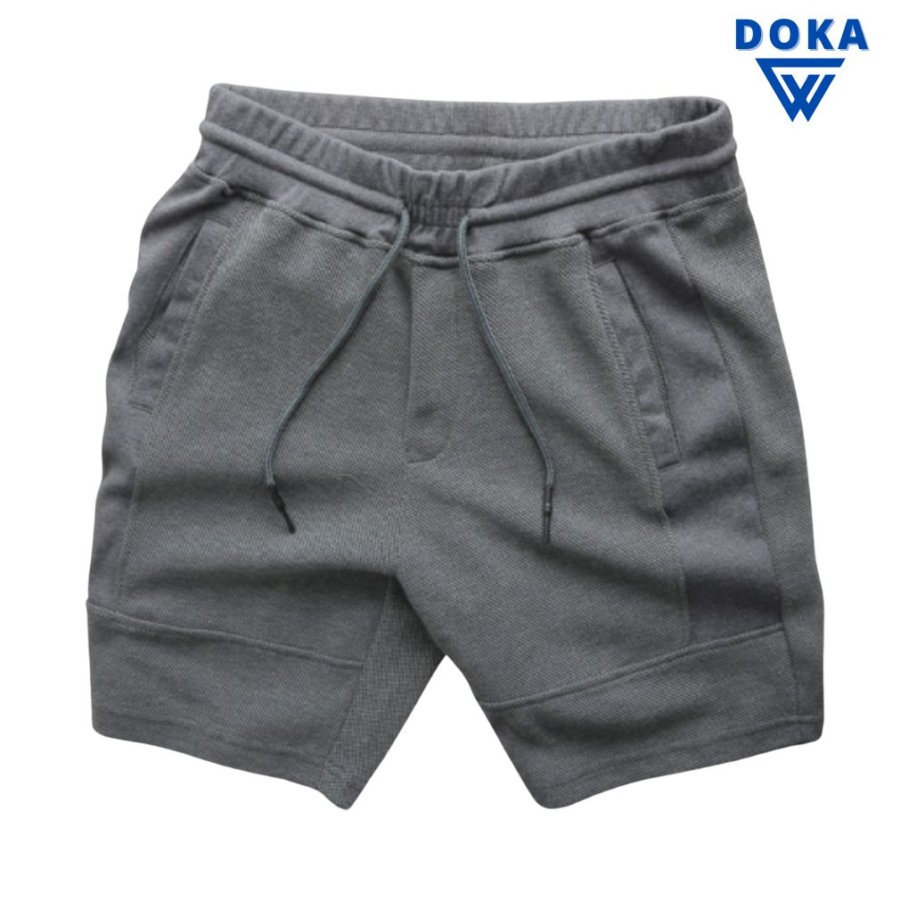 Quần short thun nam viền sọc ngang New Basic phong cách thời trang Doka PST23