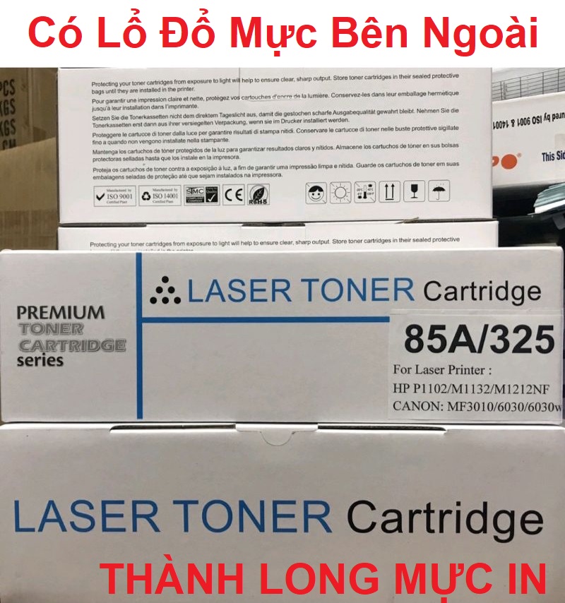 Hộp Mực 85A 35A -Có Lỗ Đổ Mực- Canon F166400 6000 6030w 6030 3050 6018 312-325 MF 3010 Mực in HP P1102 M1136 M1130 M1132mf M1212nf M1139