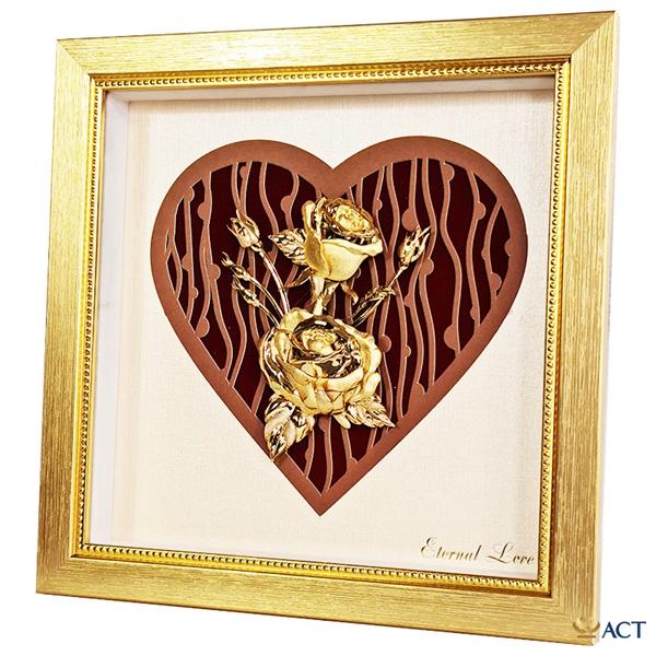 Tranh Hoa Hồng dát vàng 24k- quà tặng vợ, quà tặng bạn gái, quà 20/10, quà 8/3, quà valentine,...