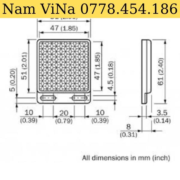 Gương cho cảm biến quang SICK Relector P250