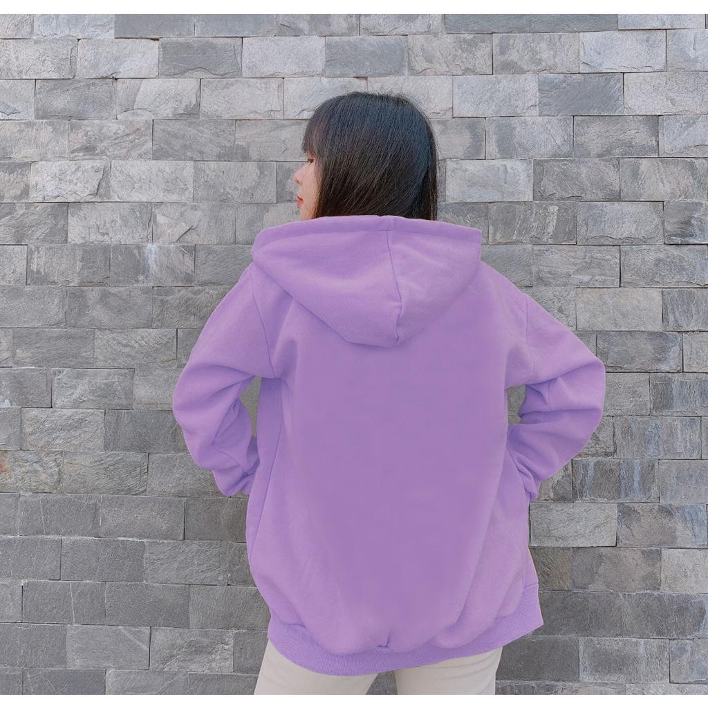 Free Ship - Áo Khoác Nỉ Hoodie Trơn KNT01 - KNT01 - Đỏ tươi