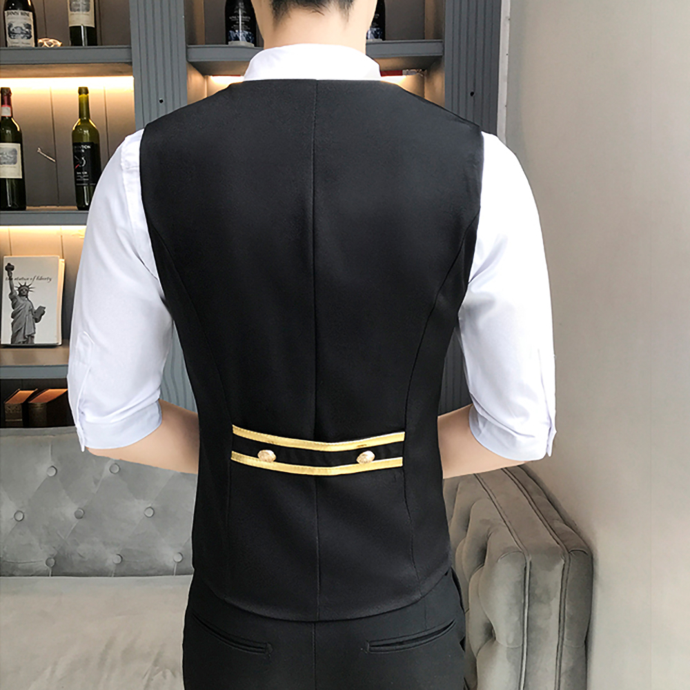 Áo gile nam, áo gile vạt chéo độc lạ kiểu dáng Hàn Quốc sang trọng, lịch lãm H54