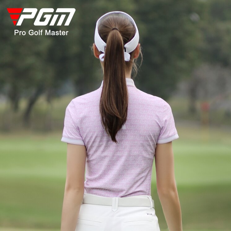 Áo Golf Nữ Ngắn Tay - PGM Women Golf Shirt - YF469