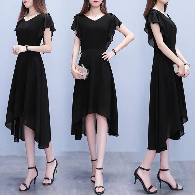 Đầm voan chiffon (Free/big size XL, 2XL)