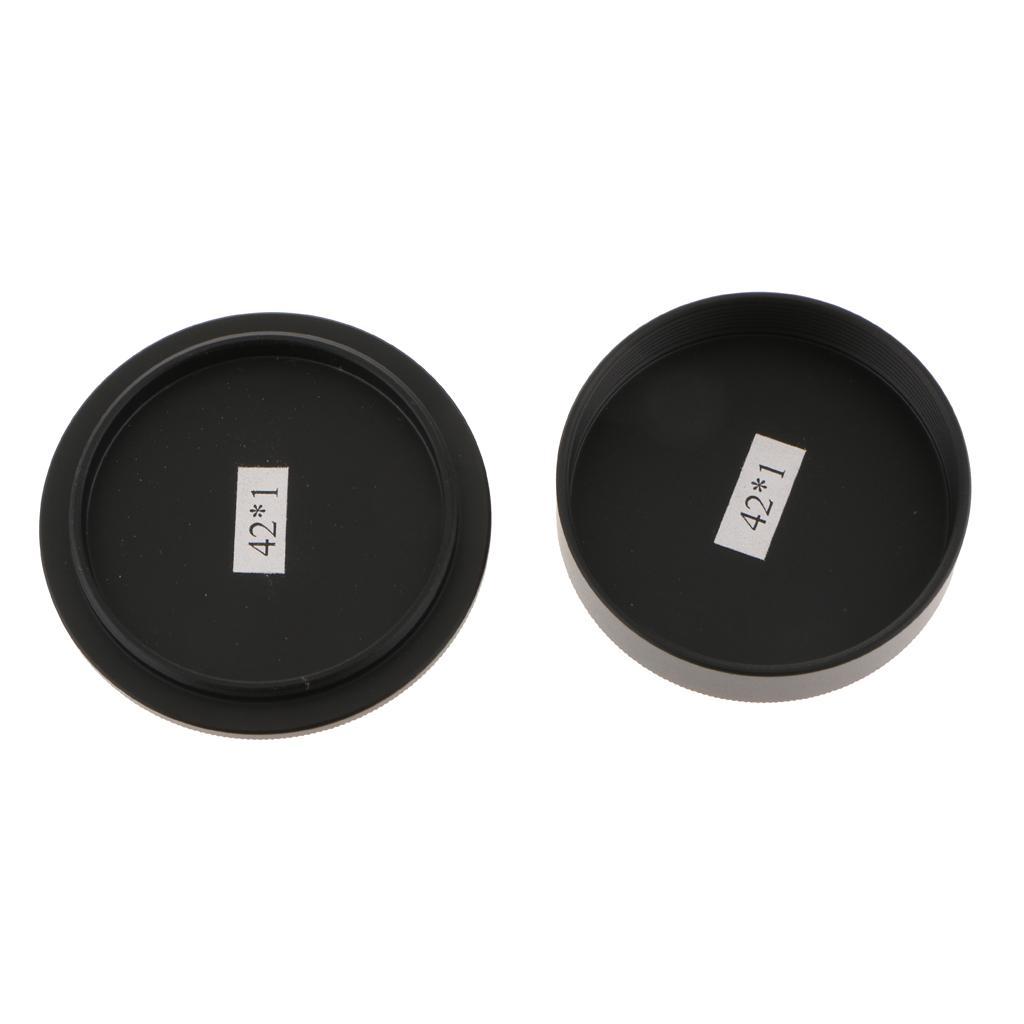 Metal Body  42mm Screw Mount with Lens Cover for  M42  Black
